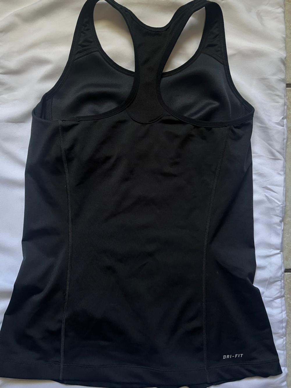 Nike Black Racerback Performance Tank Top - Picture 3 of 4